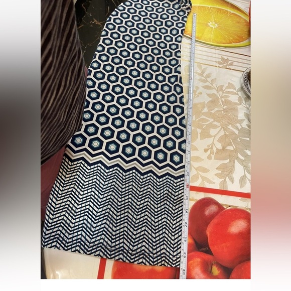 Max studio Chic Blue and White Geometric Dress size XS - Picture 7 of 7